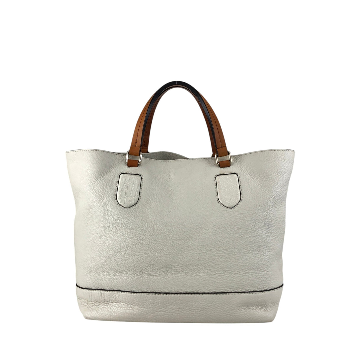 GUCCI Logo Totebag Ivory×Brown Vintage rc7r6c