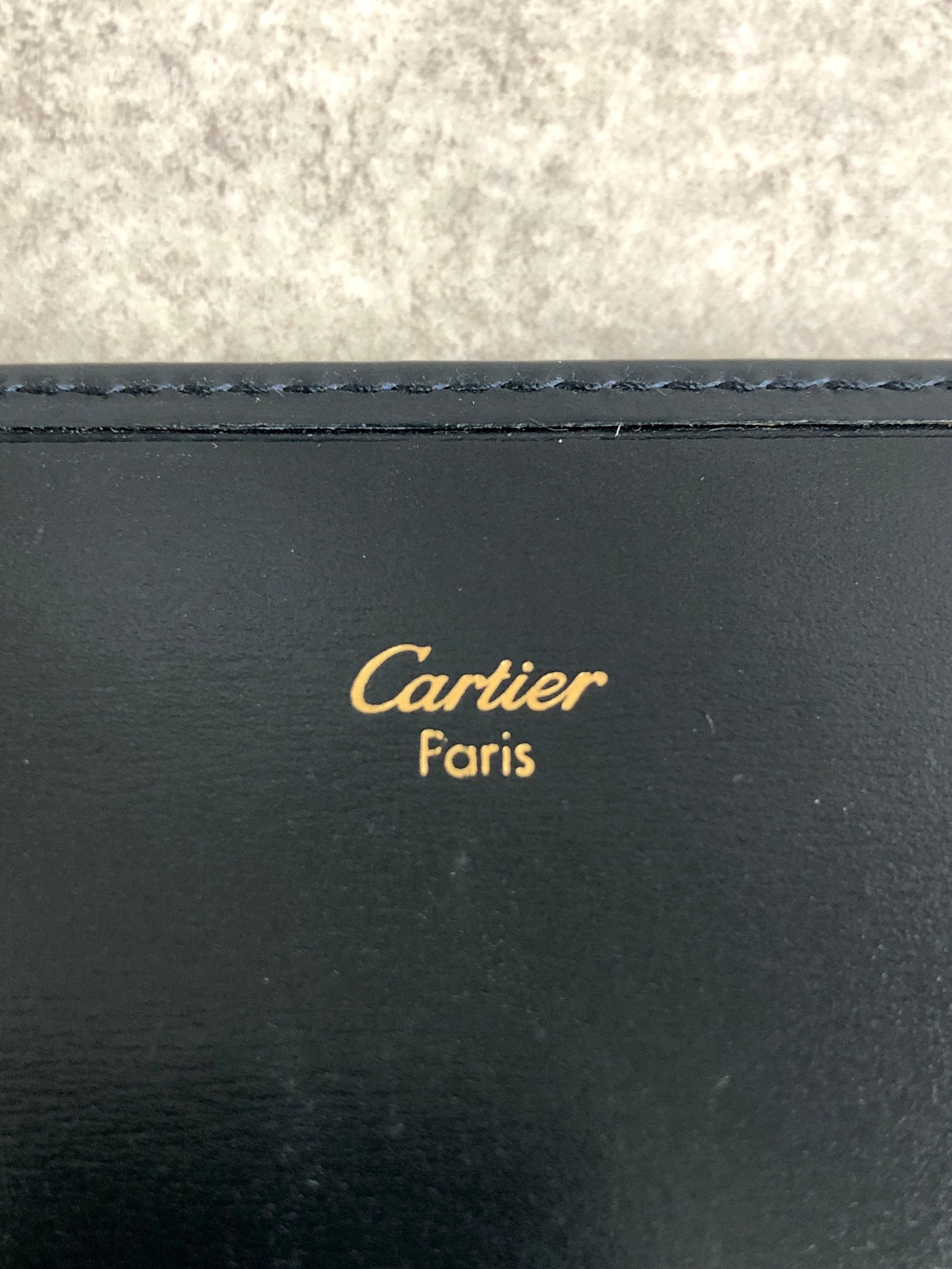 Cartier Long Wallet Black Vintage jwzwib