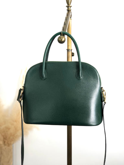 CELINE Two-way Handbag Shoulder bag Green Vintage pfdj32