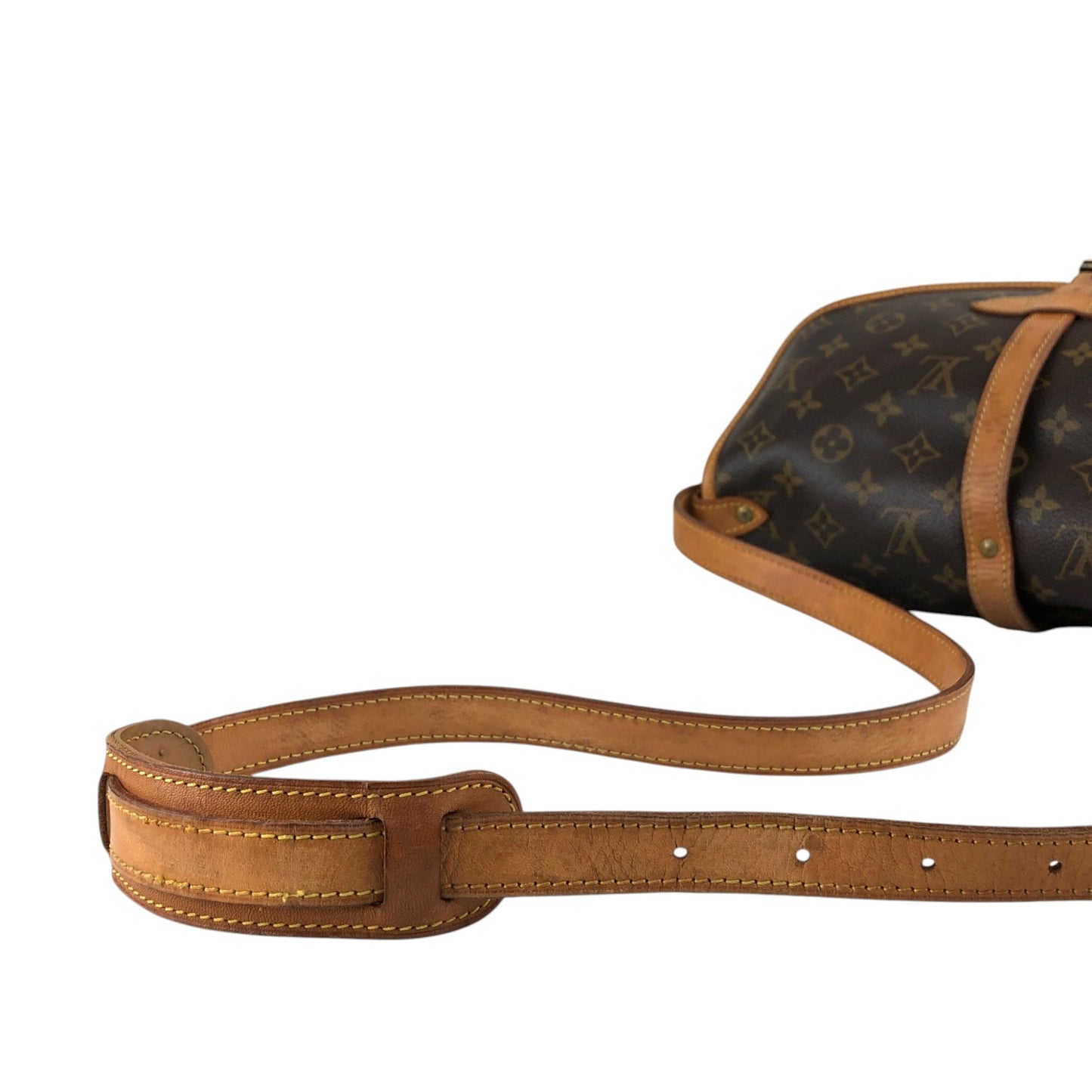 LOUIS VUITTON Monogram Shoulder bag Brown Vintage dzuvmj