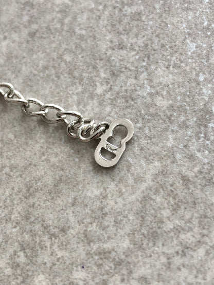 Christian Dior CD Logo Bracelet Silver Vintage syefv4