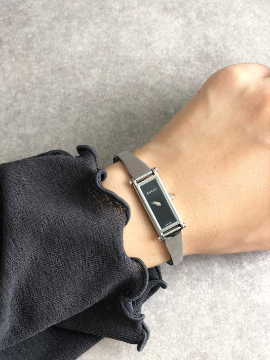 GUCCI Quartz Watch Silver 1500L Vintage u74u6j