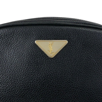 Yves Saint Laurent YSL Logo Shoulder bag Black Vintage fbers6
