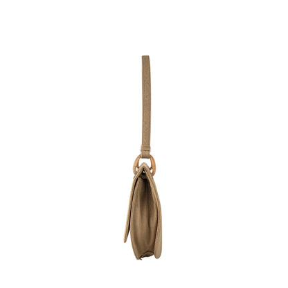 PRADA Triangle Logo Shoulder bag Beige Vintage jhervy