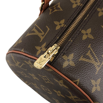 LOUIS VUITTON Monogram Handbag Brown Vintage suazrs