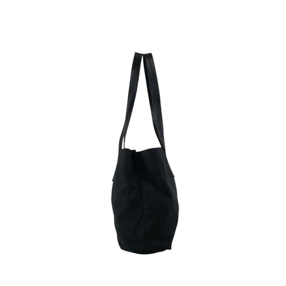 PRADA Tessuto Triangle Logo Totebag Black Vintage m6zub7
