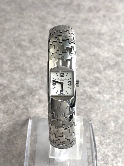 Christian Dior Quartz Watch Silver D96-100 Vintage trgiep