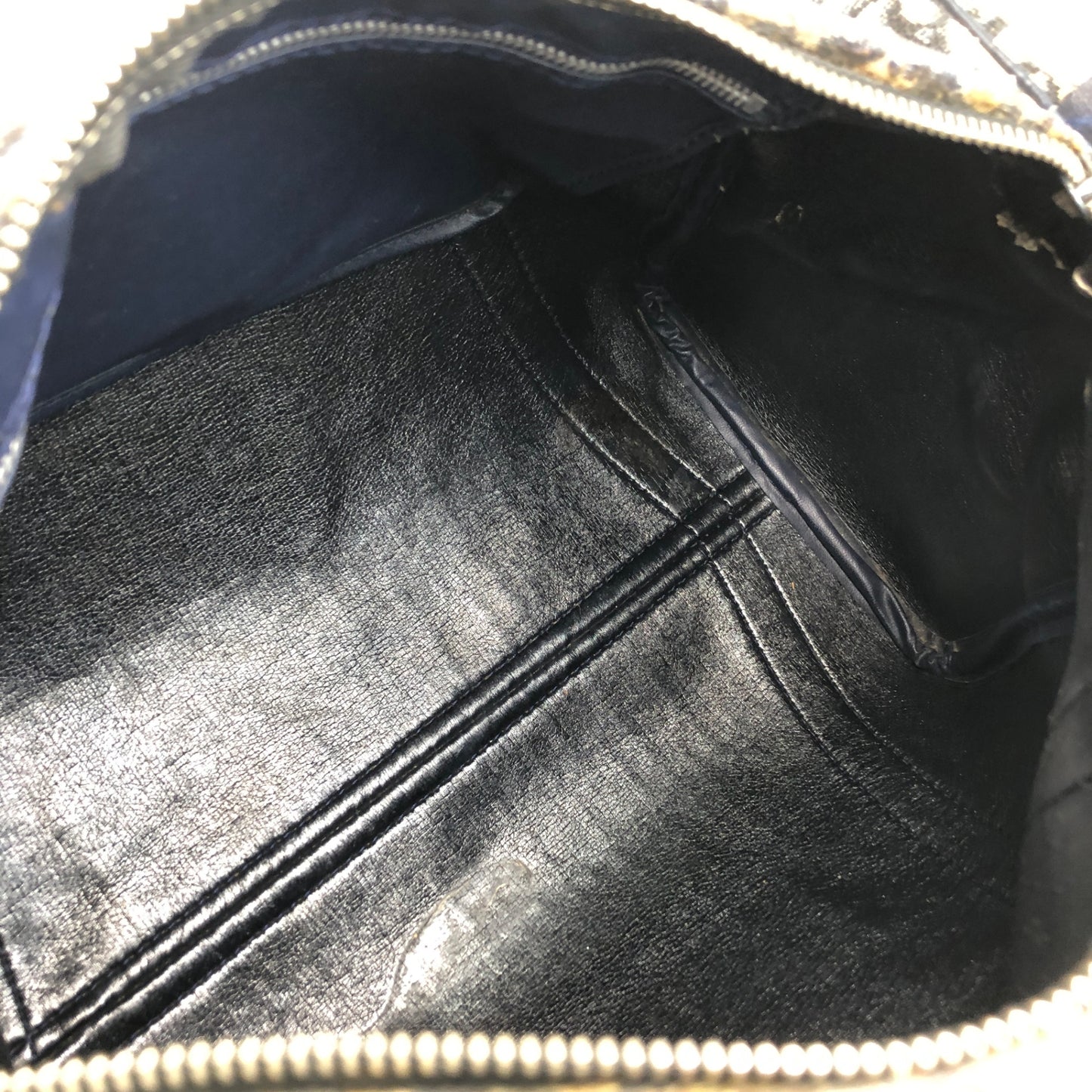 Christian Dior Trotter 波士頓包 手袋 海軍藍 復古 dmrj3p