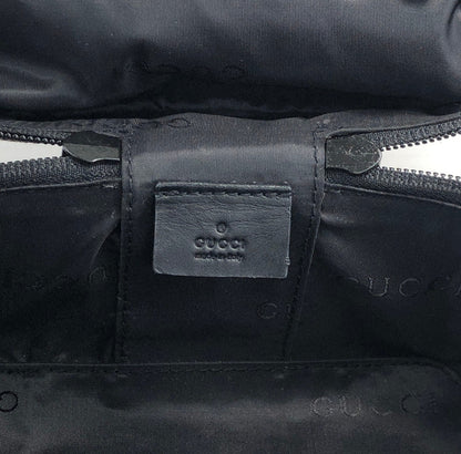 GUCCI GG Canvas Handbag Vanity bag Black Vintage px6678