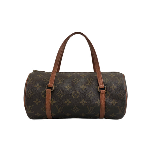 LOUIS VUITTON Monogram Handbag Brown Vintage m5my8g