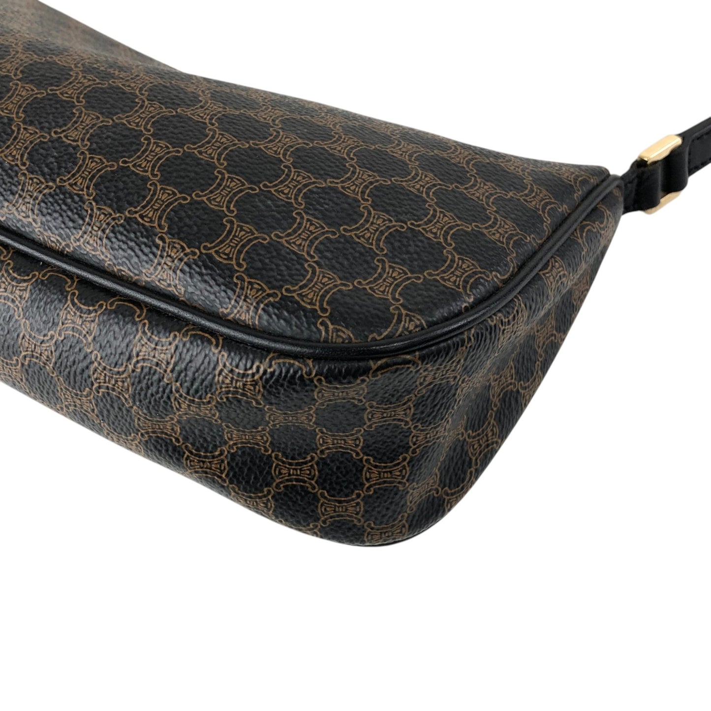 CELINE Macadam Handbag Hobobag Black Vintage f52hnu