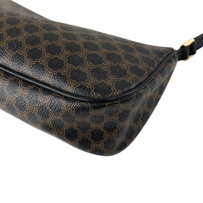 CELINE Macadam Handbag Hobobag Black Vintage f52hnu