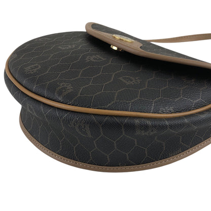 Christian Dior Honeycomb Pattern Small Shoulder bag Black Vintage ihhxgt