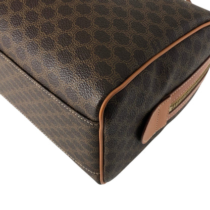 CELINE Macadam Blason Two-way Small Boston bag Shoulder bag Brown Vintage haxmcm