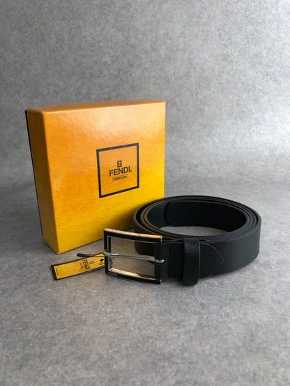 FENDI Logo Belt Black Vintage bbih28