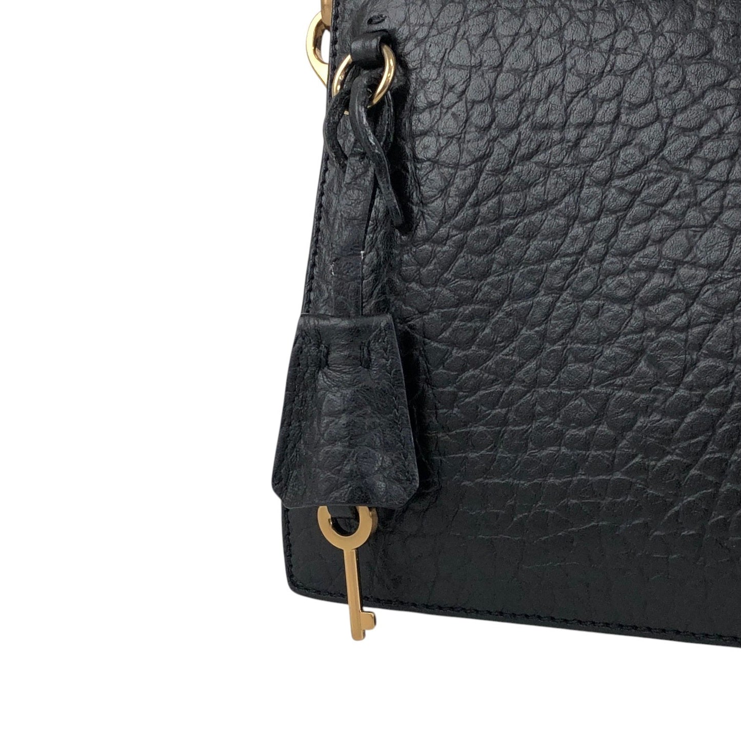 PRADA Lock Shoulder bag Black Vintage pjtker