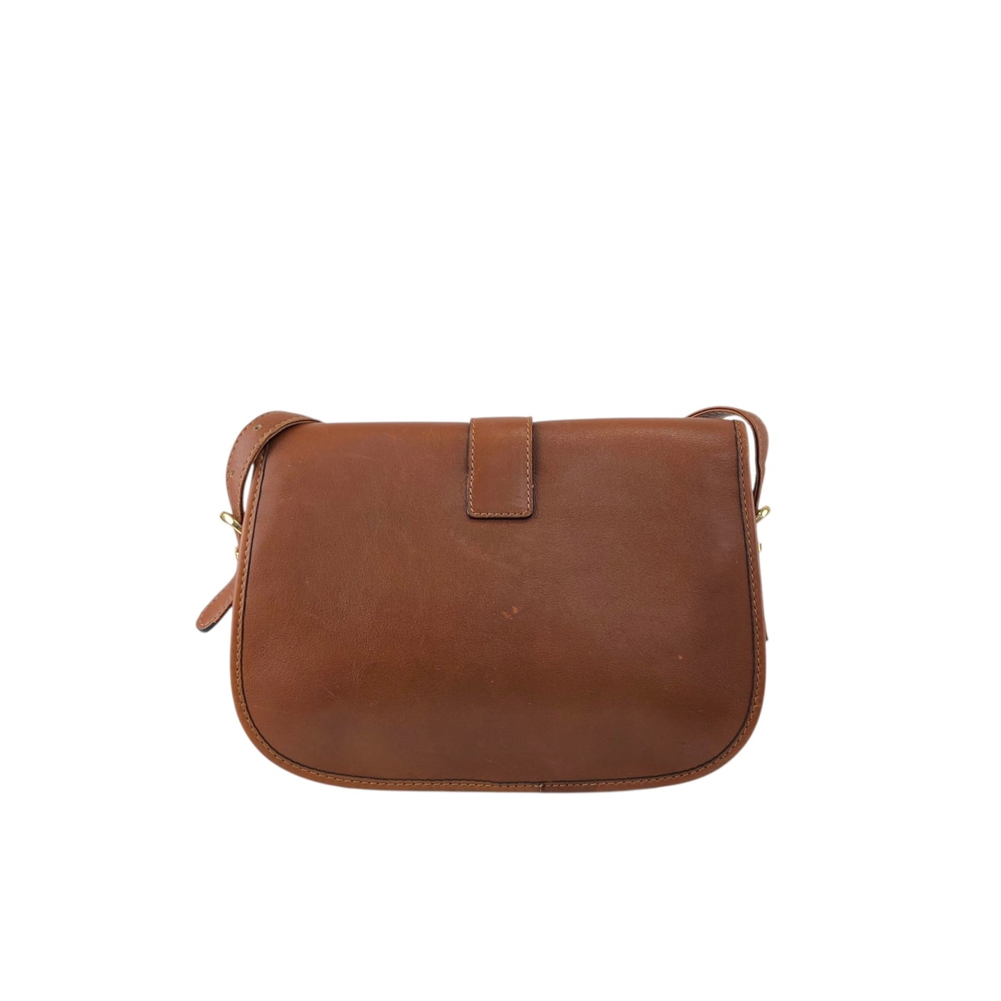 CELINE Gancini Shoulder bag Brown Vintage 4x8mbp