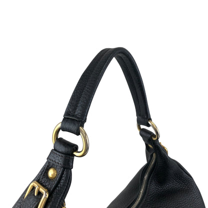 PRADA Logo Shoulder bag Black Vintage 85ce8c