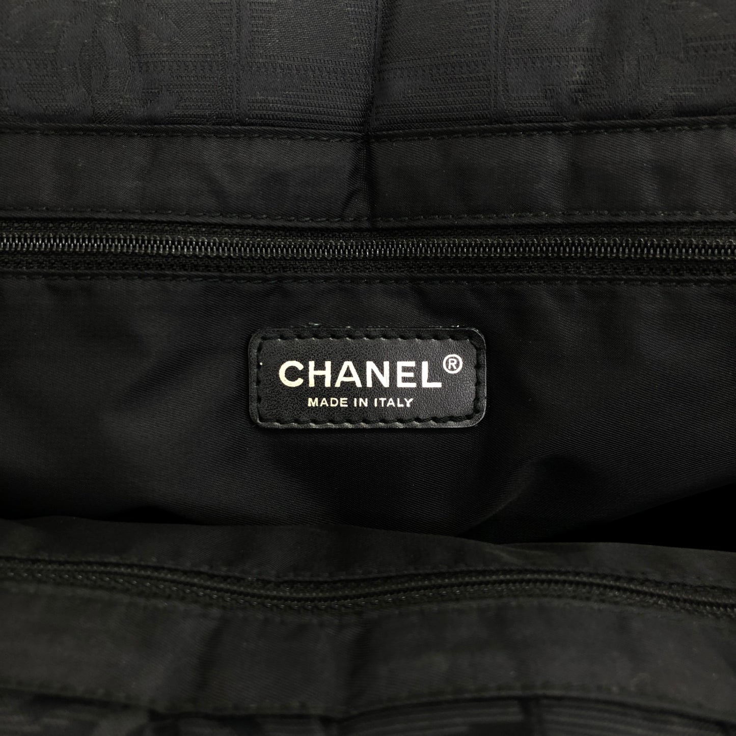 CHANEL New Travel Line Totebag Black Vintage 37n7zy