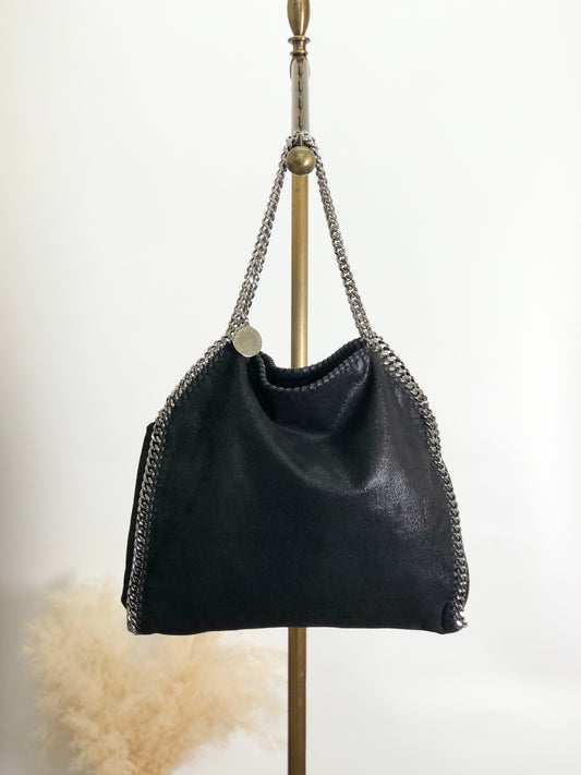 Stella McCartney 鏈條單肩包 黑色 復古 nwywba