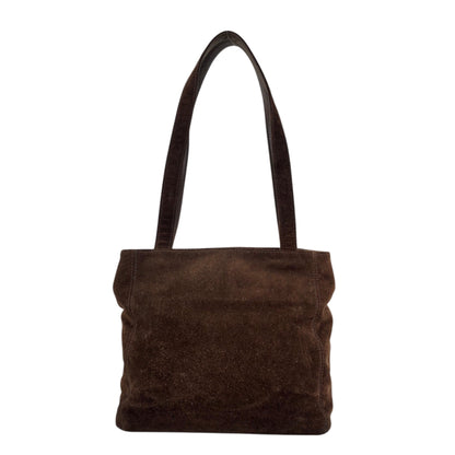 CHANEL Coco Mark Totebag Brown Vintage s32c85