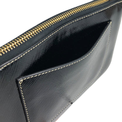 PRADA Triangle Logo Two-way Small Handbag Shoulder bag Black Vintage 4ndzyf