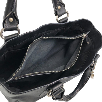 CELINE Triomphe Charm Handbag Black Vintage eyvr3v