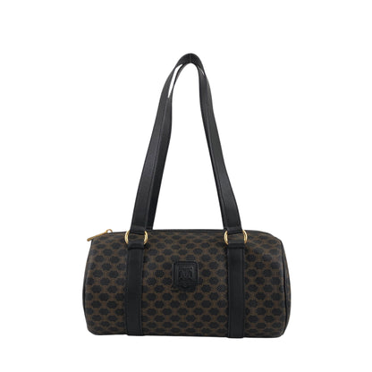 CELINE Macadam Blason Handbag Totebag Black Vintage etm2ud