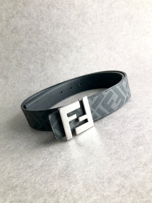 FENDI Zucca Belt Black Vintage wgh3xm