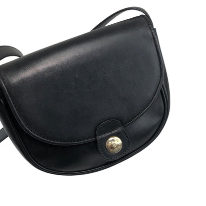 CELINE Triomphe Shoulder bag Black Vintage g3k6b3