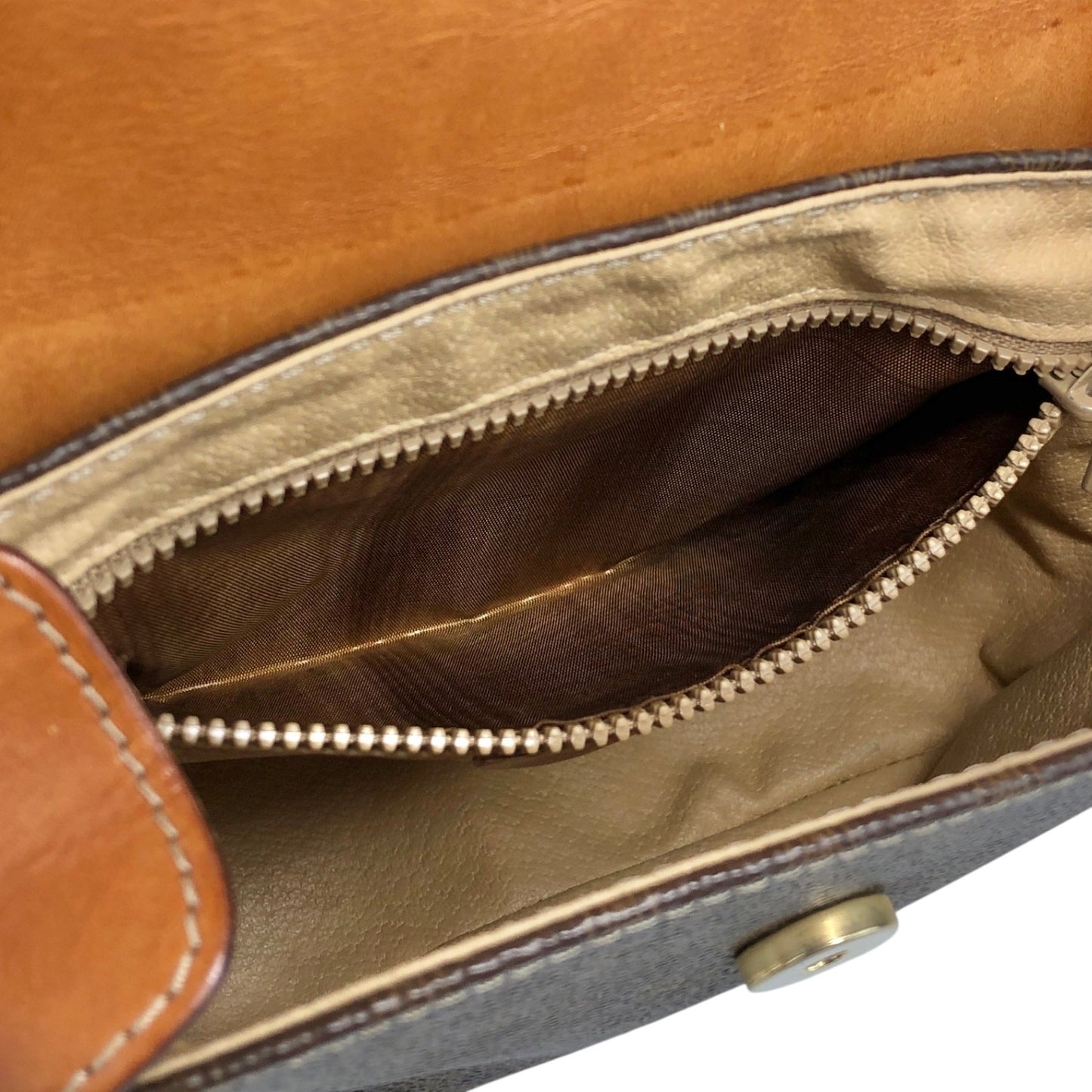 CELINE Macadam Horse Bit Shoulder bag Brown Vintage 7izj8d