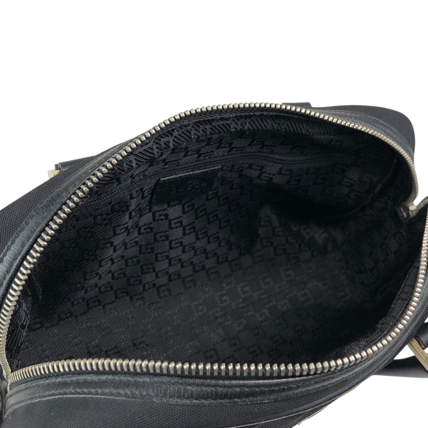 GUCCI Logo Small Boston bag Handbag Black Vintage zw2fwz