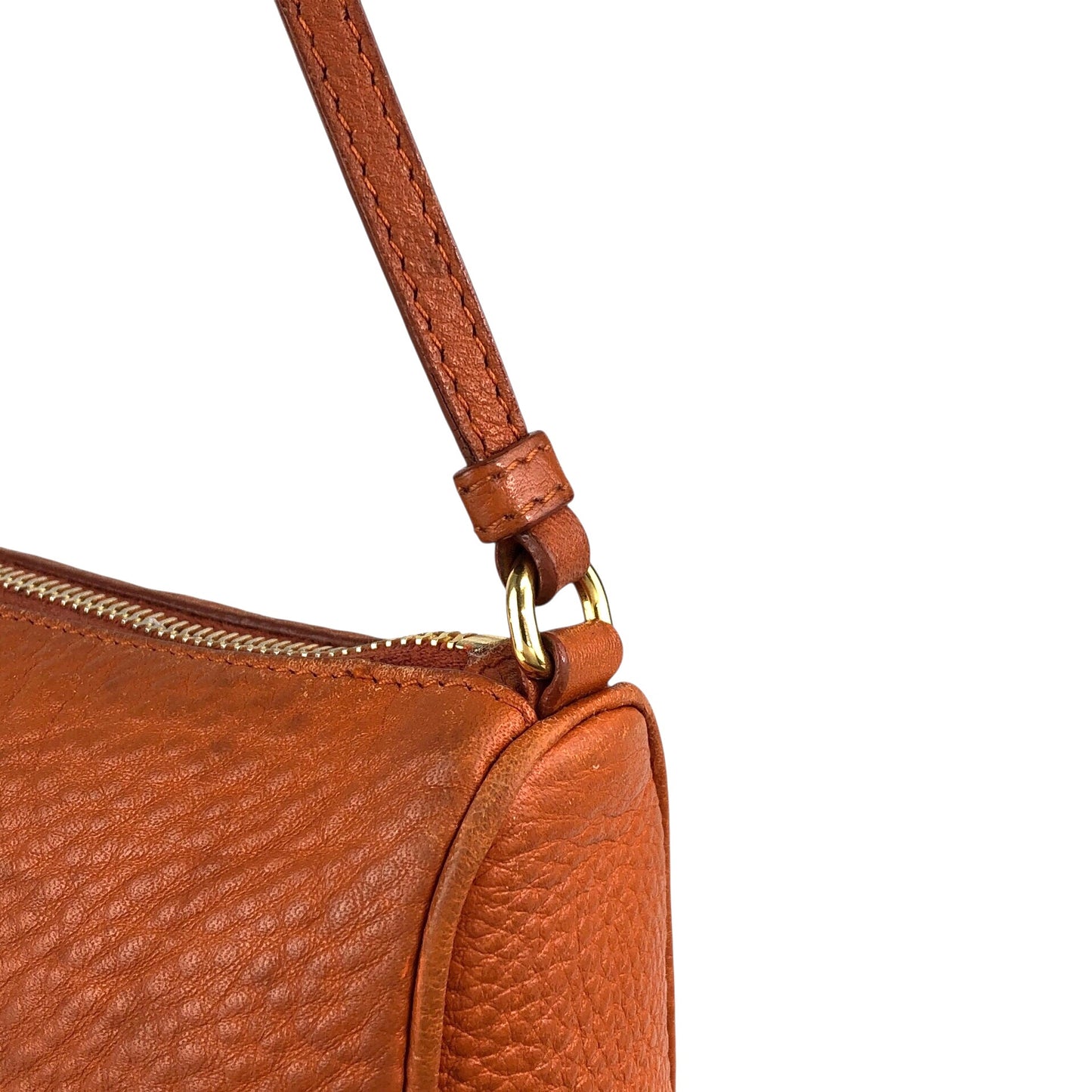 PRADA Logo Small Shoulder bag Camel Vintage ba47rx