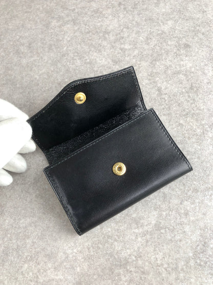 CELINE Horse Carriage Key Case Black Vintage hnhm6t