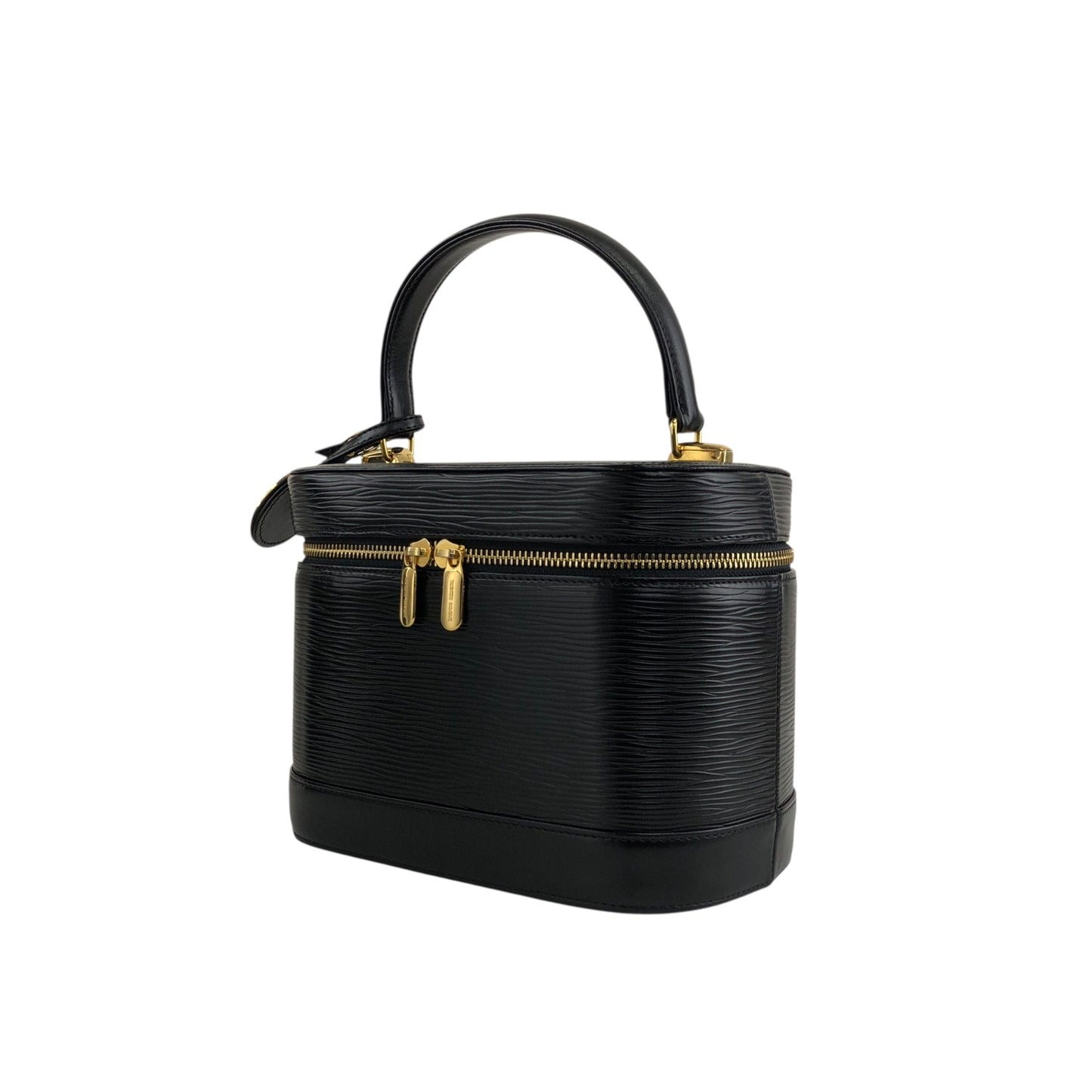 VALENTINO GARAVANI Logo Charm Two-way Handbag Shoulder bag Black Vintage 58zrvp