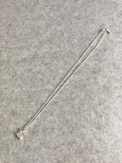 CELINE Triomphe SILVER925 Necklace Silver Vintage z3m68b