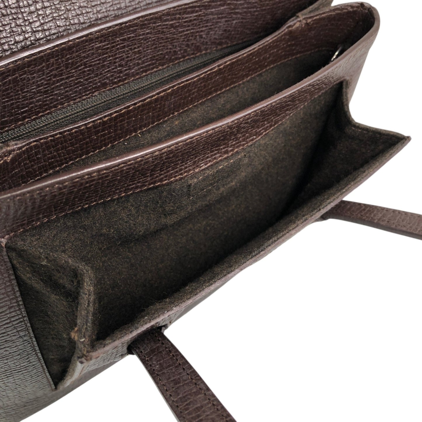 LOEWE Logo Embossed Handbag Brown Vintage xdd6ie