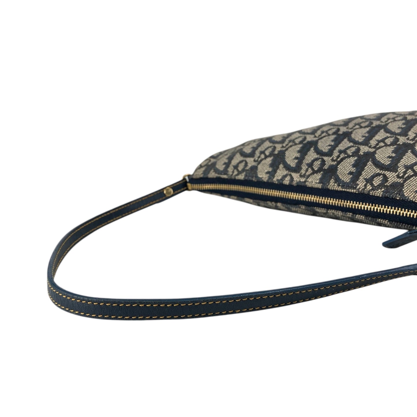 Christian Dior Trotter Shoulder bag Blue Vintage d5g4uj