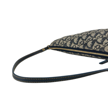 Christian Dior Trotter Shoulder bag Blue Vintage d5g4uj