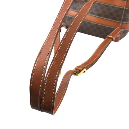 CELINE Macadam Logo Backpack Brown Vintage 32j7rc