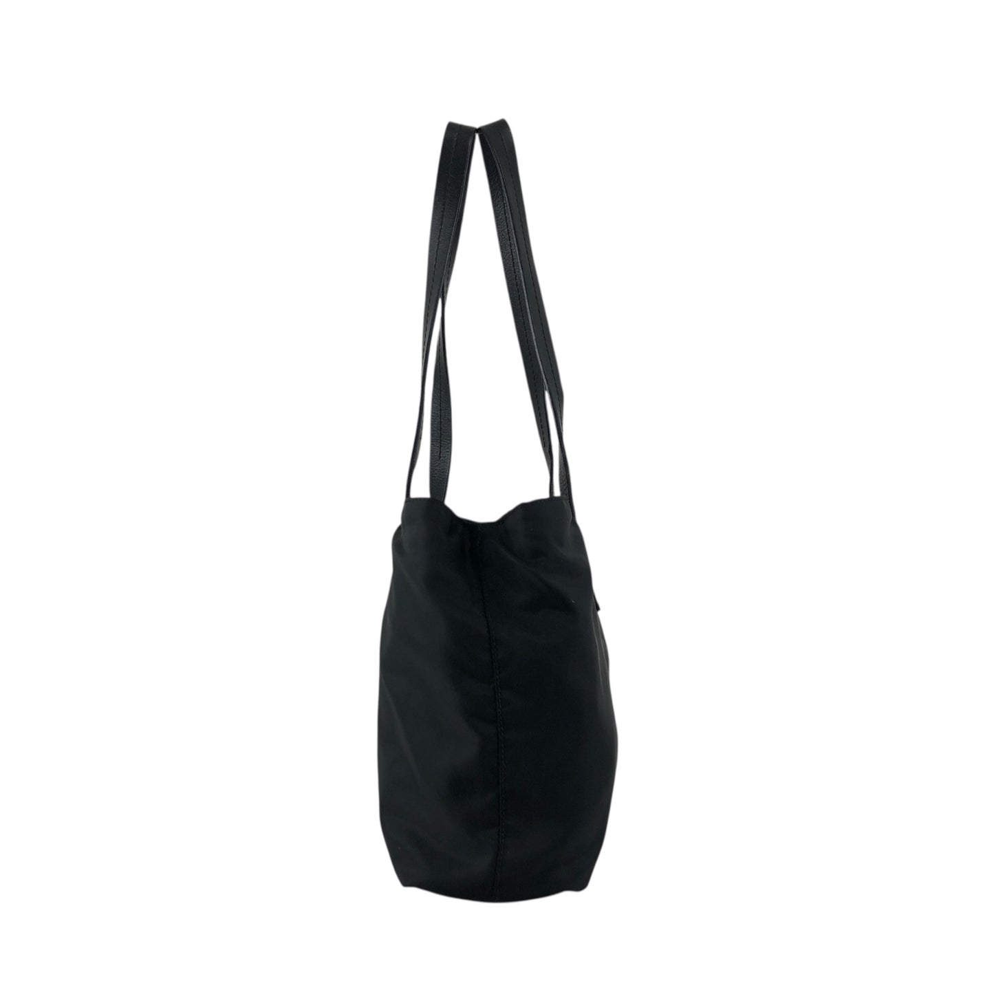PRADA Tessuto Triangle Logo Totebag Black Vintage 6dyded