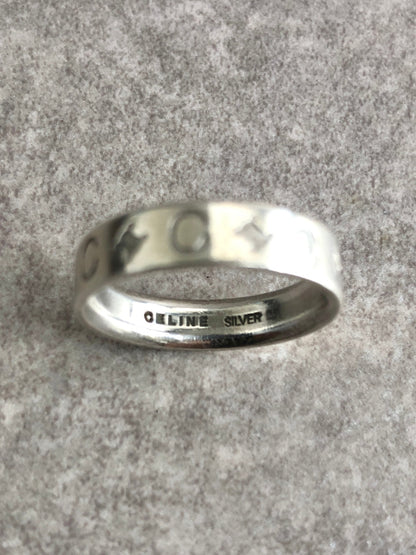 CELINE Triomphe Ring Silver Vintage mxemb2