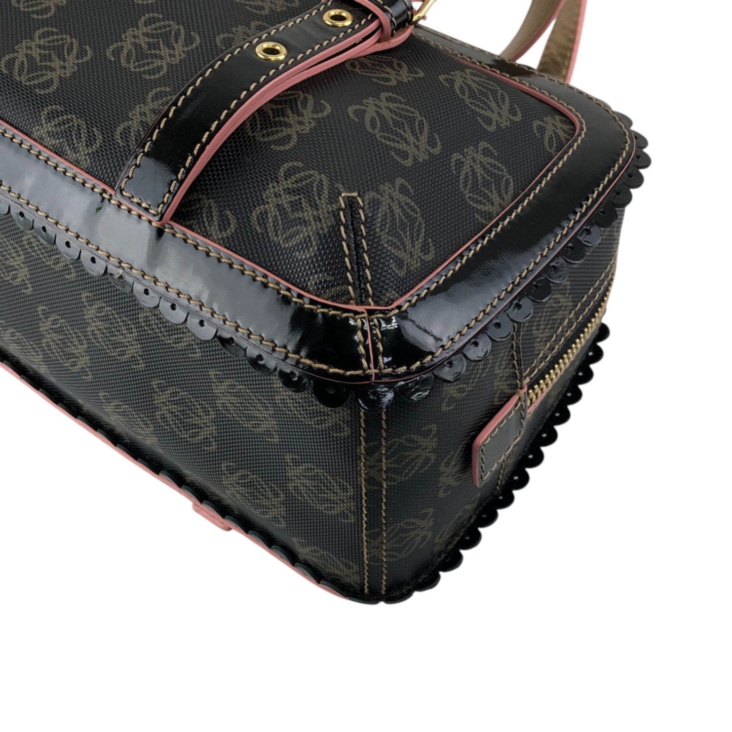 LOEWE Anagram Charm Boston bag Black Vintage u28crh