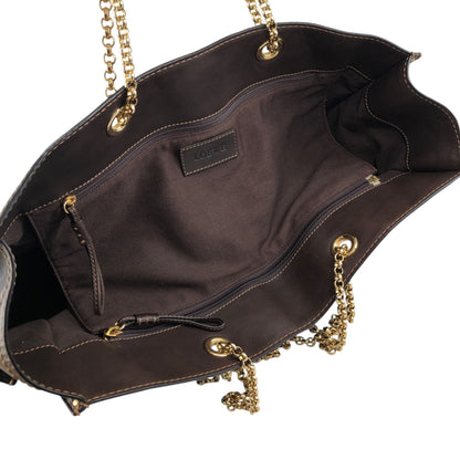 LOEWE Logo Chain Totebag Brown Vintage xy3fjn