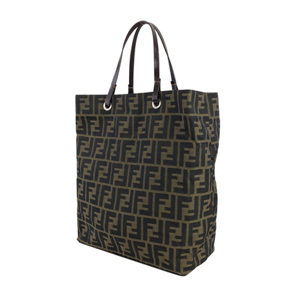 FENDI Zucca Handbag Totebag Brown Vintage fjksnk