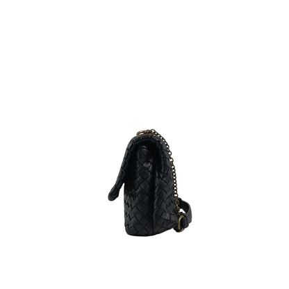 Bottega Veneta OLIMPIA Chain Shoulder bag Black Vintage wkfbrv