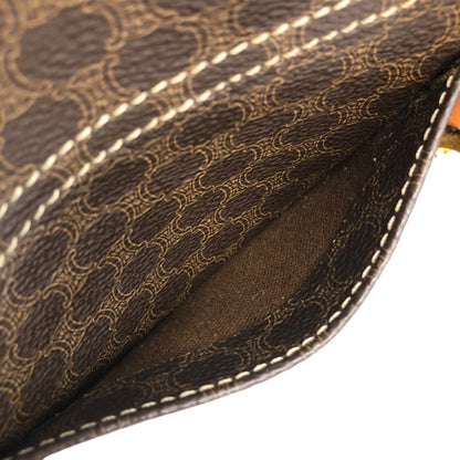 CELINE Macadam Triomphe Handbag Vanity bag Brown Vintage bfhyyr