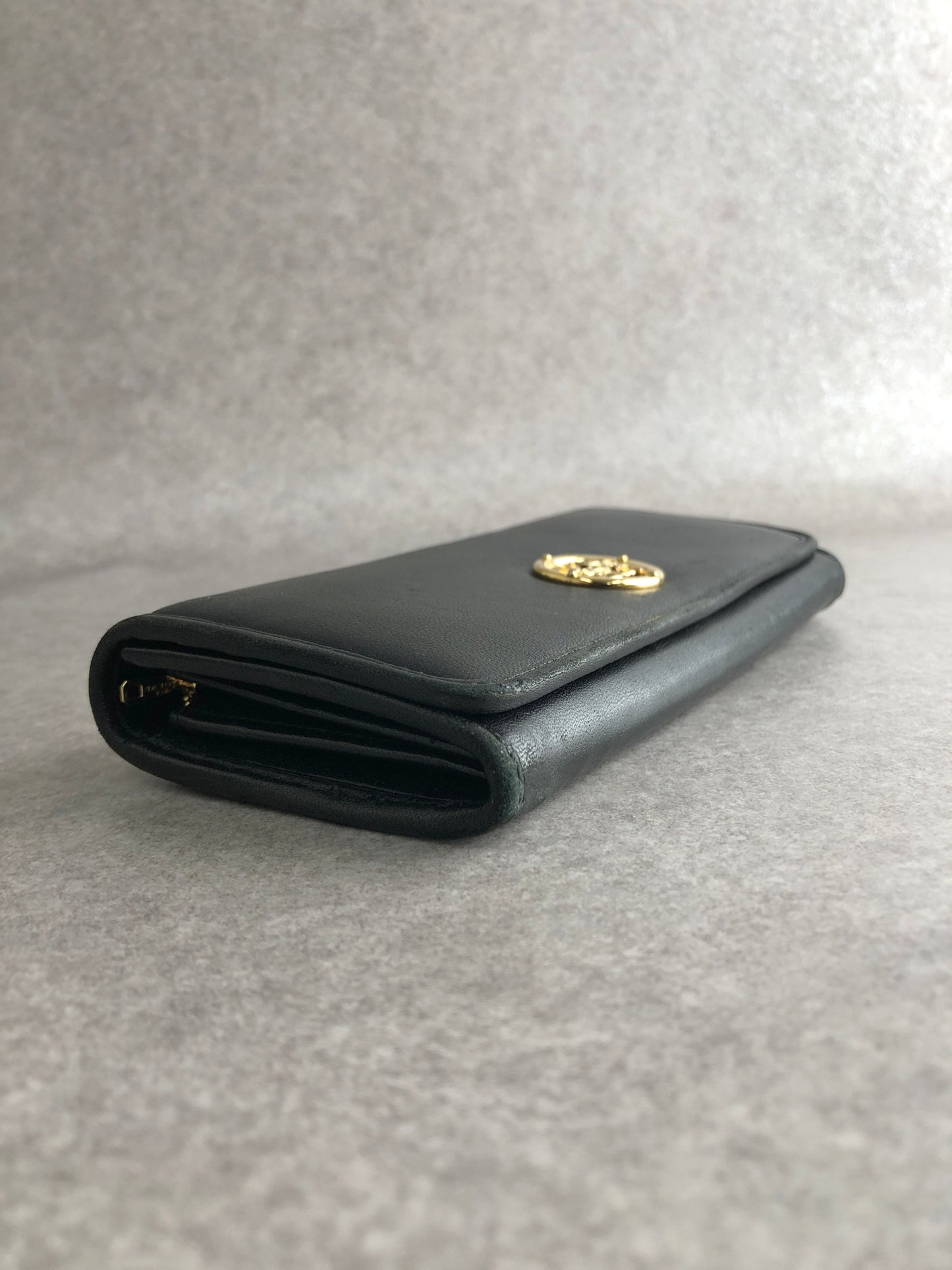 LOEWE Anagram Long Wallet Black Vintage e5x6uj