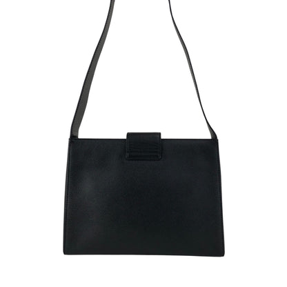 CELINE Turn Lock Shoulder bag Black Vintage 7mkcub