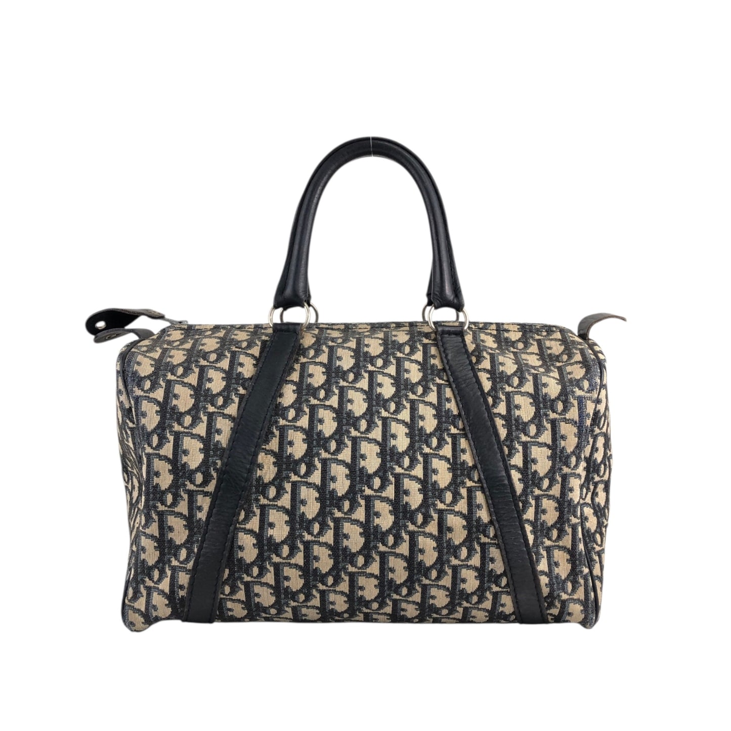 Christian Dior Trotter Handbag Boston bag Navy Vintage zhimdv